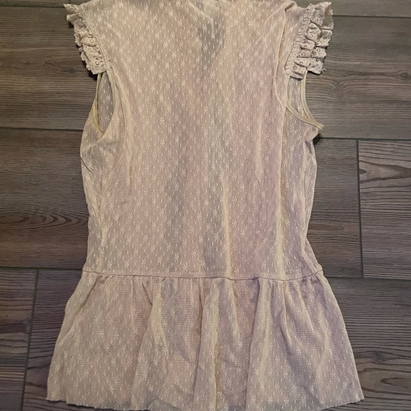 Free People Women’s Tan Blouse XS - Picture 3 of 4